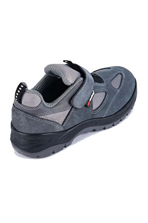 Mekap Süet İş Güvenliği Ayakkabısı S1P 157 EN ISO 20345 Deri Çelik Burunlu