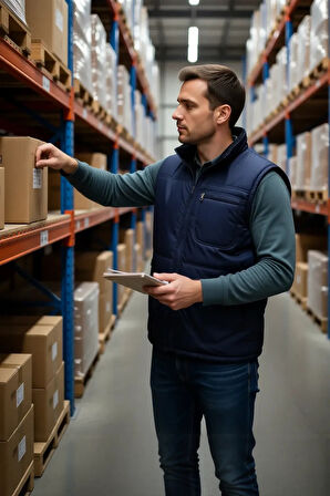 Kışlık Polar Astarlı Yelek İş Güvenliği ve Outdoor İçi Micro Konforlu Fonksiyonel Tasarım