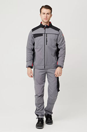 Kışlık Gabardin İş Güvenliği Mont Allium Havalarda Şıklık Koruma