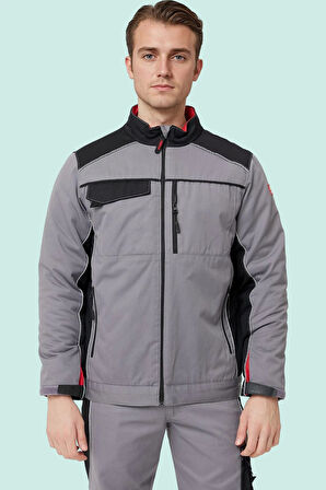 Kışlık Gabardin İş Güvenliği Mont Allium Havalarda Şıklık Koruma