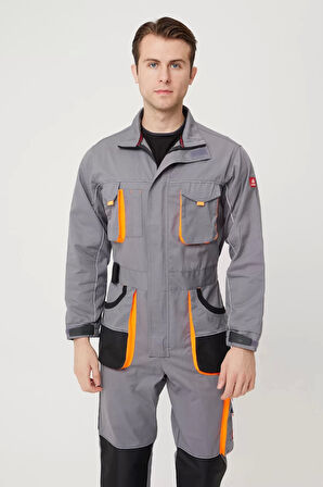 Erkek İş Tulumu Çok Cepli ve Dayanıklı Alaska Tulum Koruyucu Tasarım Şık Rahat Kesim