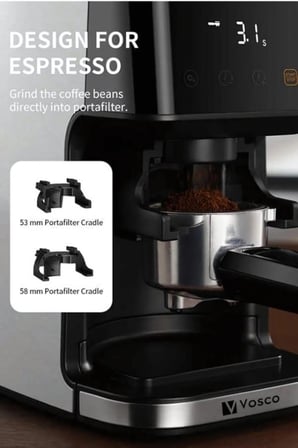 Dijital Espresso Öğütücü Ve Kahve Değirmeni – Ayarlanabilir Dozaj Ve Öğütme Seçenekleri