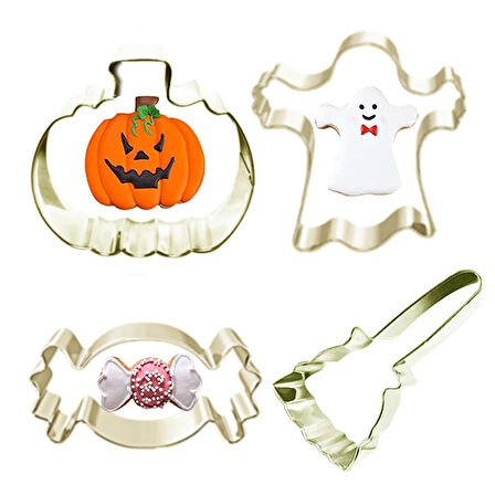 Halloween Kurabiye Kalıbı 4'lü Set-4