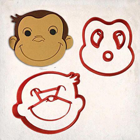 Curious George Detay Kurabiye Kalıp Seti 6’lı