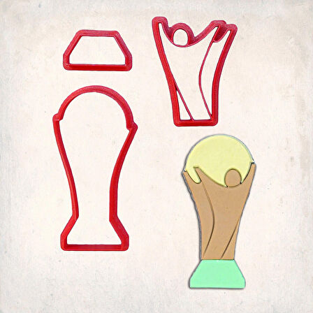 Fifa Dünya Kupası Detay Kurabiye Kalıp Seti 3’lü