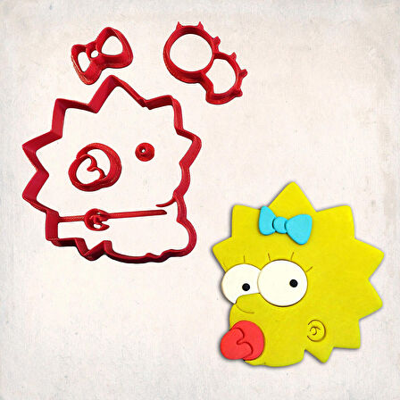 Maggie Simpson Detay Kurabiye Kalıp Seti 5’li