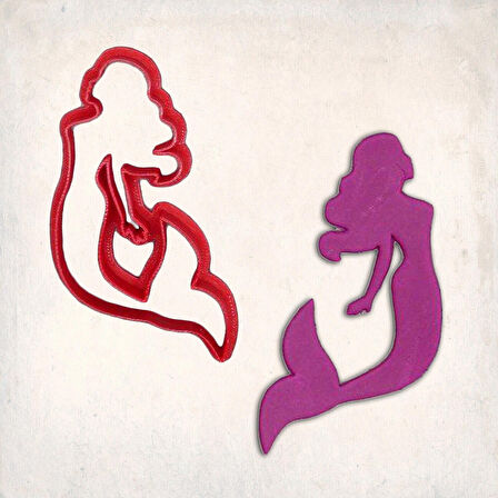 Deniz Kızı 2 Kurabiye Kalıbı Şekillendirici Kopat