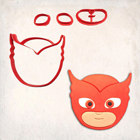 PJ Mask Owlette Detay Kurabiye Kalıp Seti 4’lü