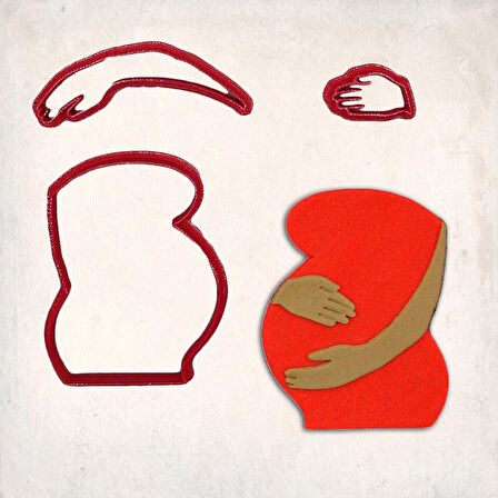 Hamile Anne Göbek Detay Kurabiye Kalıp Seti 3’lü