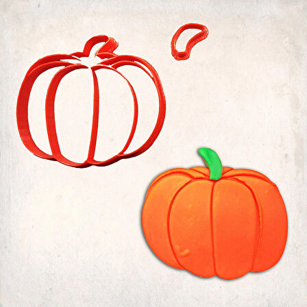 Balkabağı Detay Kurabiye Kalıp Seti 2’li