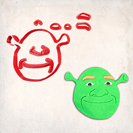 Shrek Detay Kurabiye Kalıp Seti 8’li