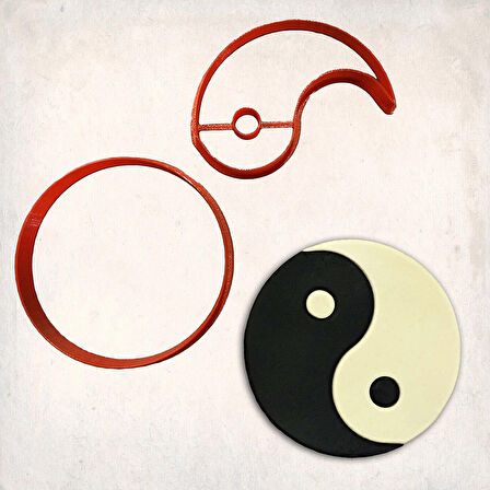 Yin Yang Detay Kurabiye Kalıp Seti 2’li
