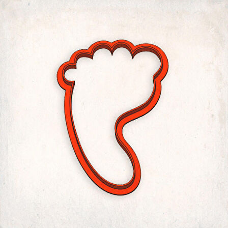 Bebek Ayak Kurabiye Kalıbı Şekillendirici Kopat