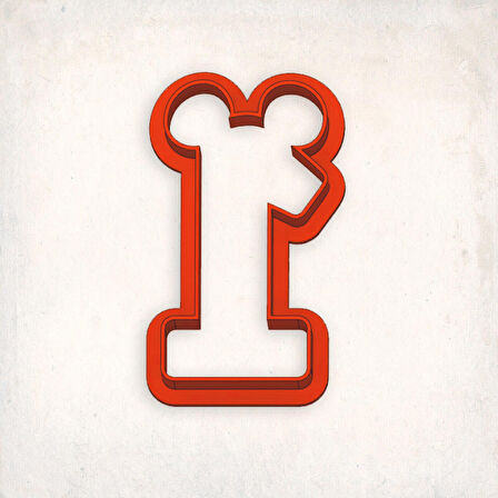 Miki Maus 1 Rakam Kurabiye Kalıbı Şekillendirici Kopat