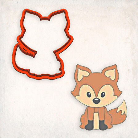 Tilki Kurabiye Kalıbı Şekillendirici Kopat