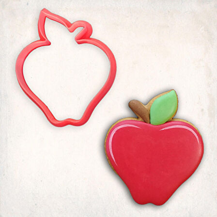 Elma-1 Kurabiye Kalıbı Şekillendirici Kopat