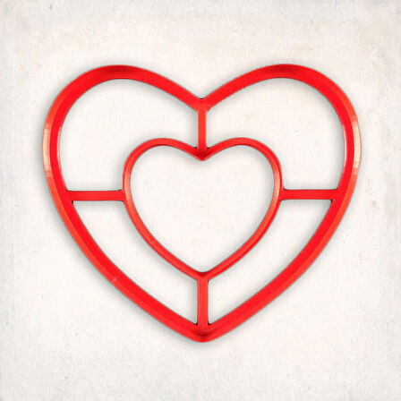 Kalp Kek Kurabiye Kalıbı Şekillendirici Kopat 15 cm