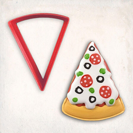 Pizza Dilim Kurabiye Kalıbı Şekillendirici Kopat