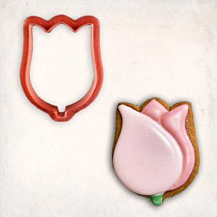 Lale Kurabiye Kalıbı Şekillendirici Kopat 8 cm