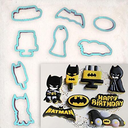 Batman Detay Kurabiye Kalıp Seti 7’li