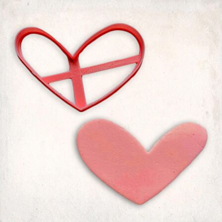 Kalp Kurabiye Kalıbı Şekillendirici Kopat