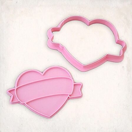 Kalp Detay Kurabiye Kalıp Seti 2’li