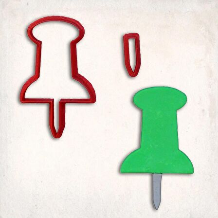 Raptiye Detay Kurabiye Kalıp Seti 2'li