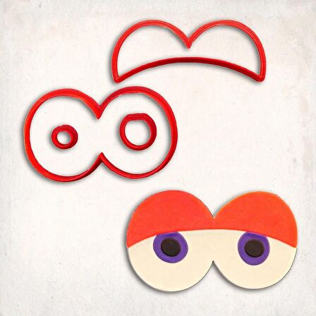 Eye Balls Detay Kurabiye Kalıp Seti 4’lü