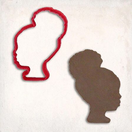 Afrikalı Kız Kurabiye Kalıbı Şekillendirici Kopat