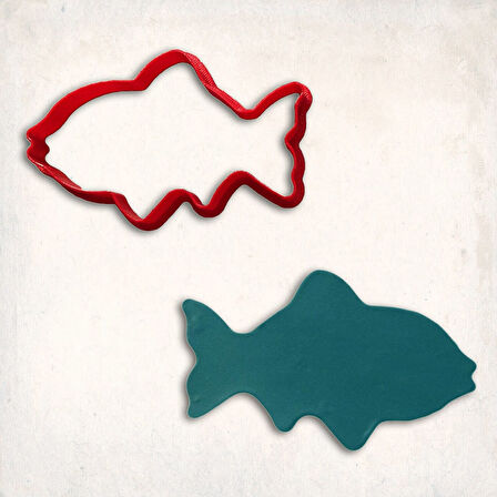 Balık-2 Kurabiye Kalıbı Şekillendirici Kopat