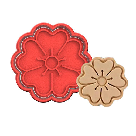 Çiçek Kurabiye Kalıbı Şekillendirici Kopat 2 parça