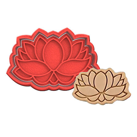 Çiçek Kurabiye Kalıbı Şekillendirici Kopat 2 parça