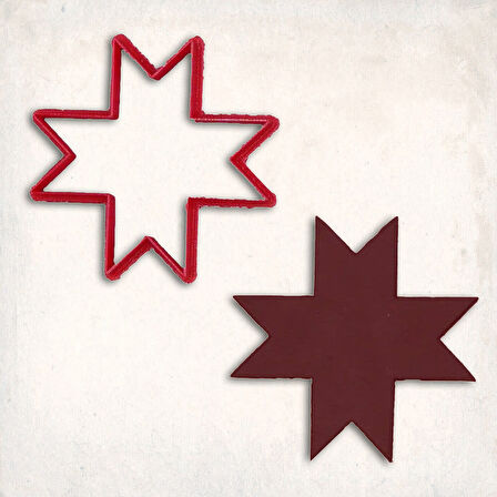 İslam Yıldızı Kurabiye Kalıbı Şekillendirici Kopat