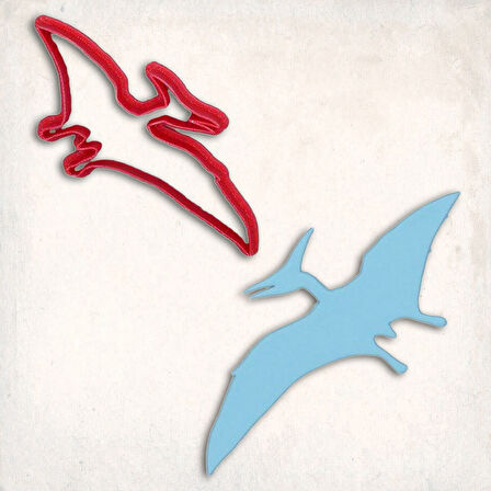 Pterodactyl Dinozor Kurabiye Kalıbı Şekillendirici Kopat