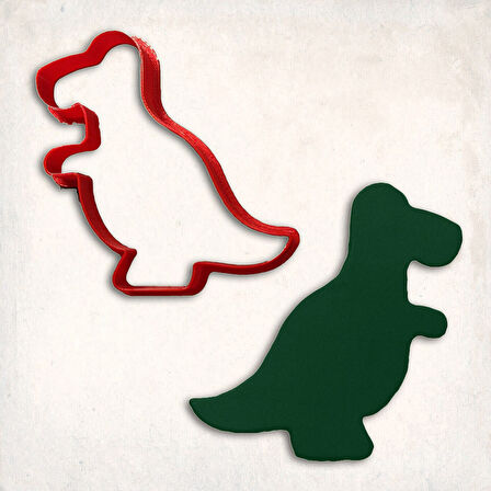 T-Rex Dinozor Kurabiye Kalıbı Şekillendirici Kopat