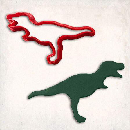 Tyrannosaurus Rex Dinozor Kurabiye Kalıbı Şekillendirici Kopat