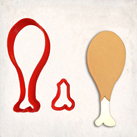 Tavuk But Detay Kurabiye Kalıp Seti 2’li