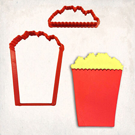 Patlamış Mısır Detay Kurabiye Kalıp Seti 2’li