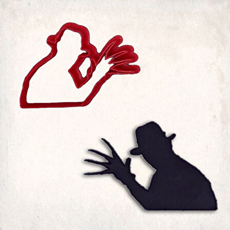 Elm Sokağı Freddy Krueger Kurabiye Kalıbı Şekillendirici Kopat