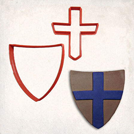 Kalkan Detay Kurabiye Kalıp Seti 2’li