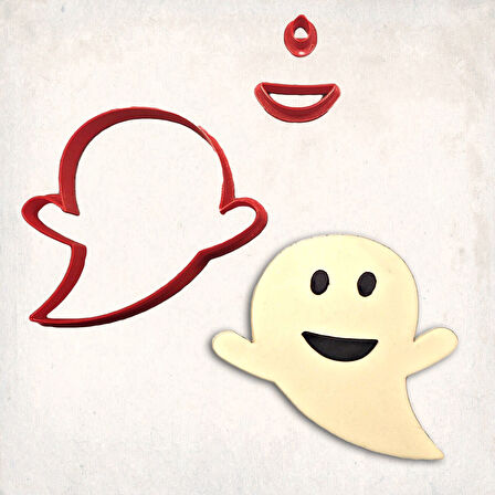 Hayalet-5 Detay Kurabiye Kalıp Seti 3’lü