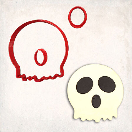 Halloween Emoji Detay Kurabiye Kalıp Seti 3’lü