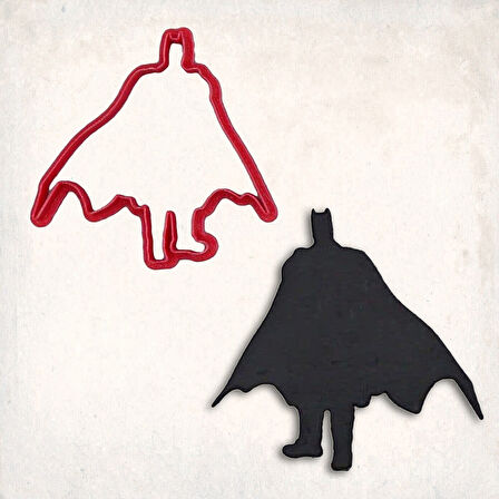Batman Pelerin Kurabiye Kalıbı Şekillendirici Kopat