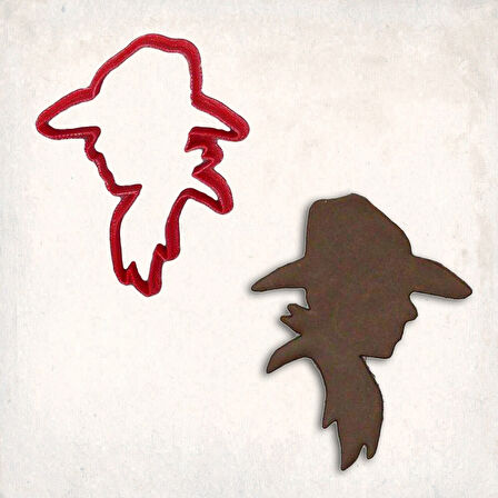 Kovboy Kafa Kurabiye Kalıbı Şekillendirici Kopat