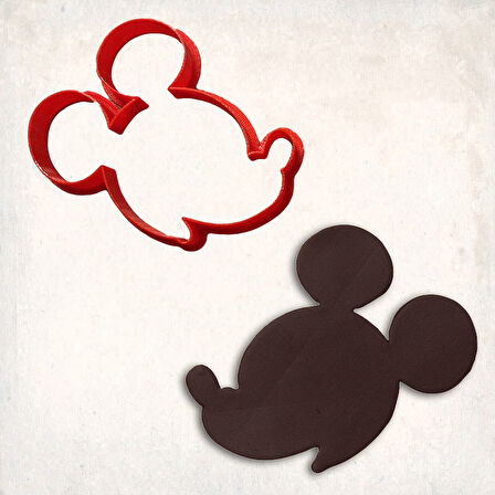 Mickey Kafa Kurabiye Kalıbı Şekillendirici Kopat