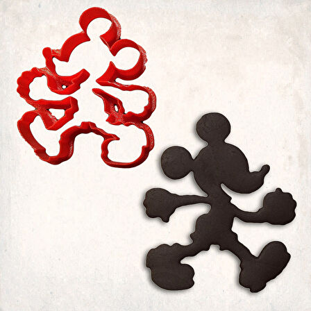 Mickey Koşu Kurabiye Kalıbı Şekillendirici Kopat