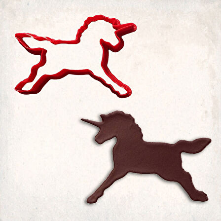 Unicorn 1 Kurabiye Kalıbı Şekillendirici Kopat