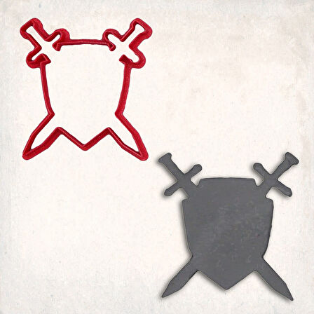 Savaşçı Kılıçlar Kurabiye Kalıbı Şekillendirici Kopat