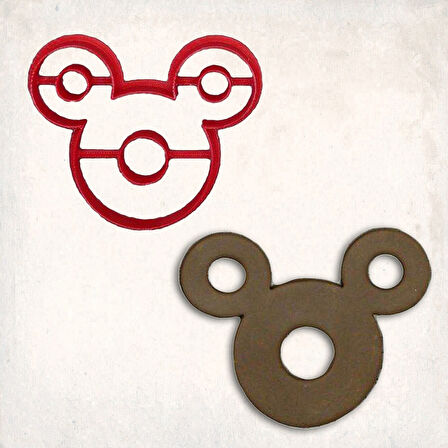 Mickey Mouse Donut Detay Kurabiye Kalıp Seti 3’lü