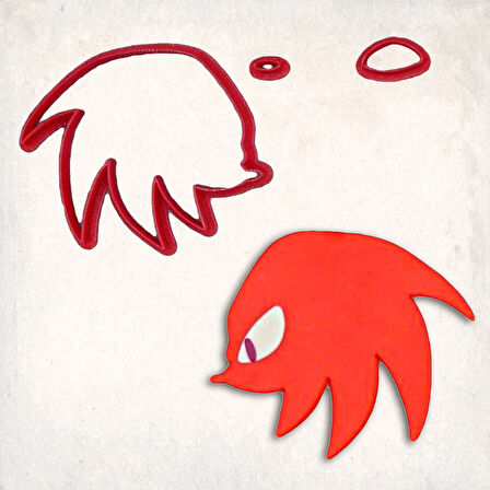 Sonic Detay Kurabiye Kalıp Seti 3’lü